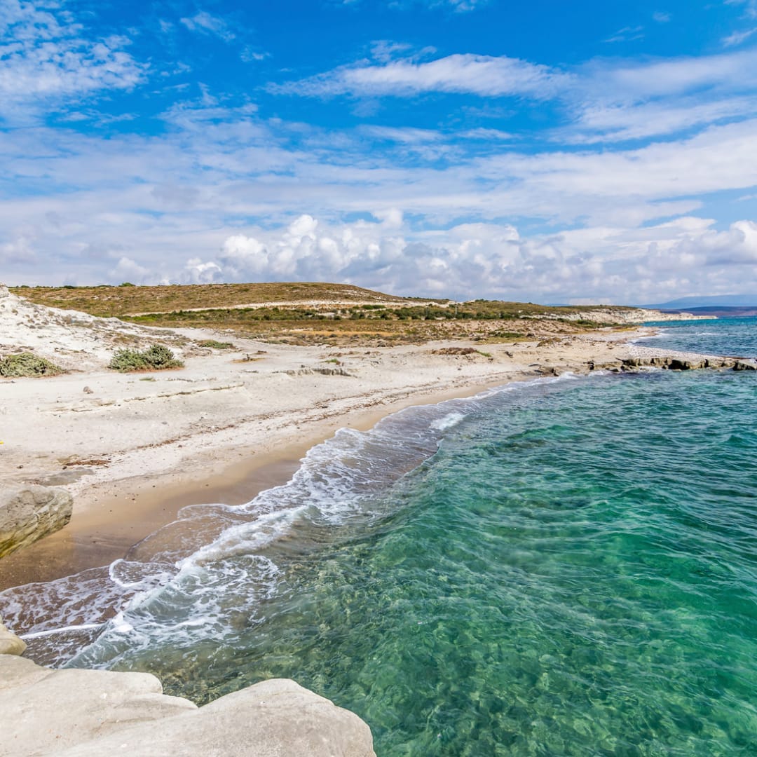 Alacati praia na Turquia